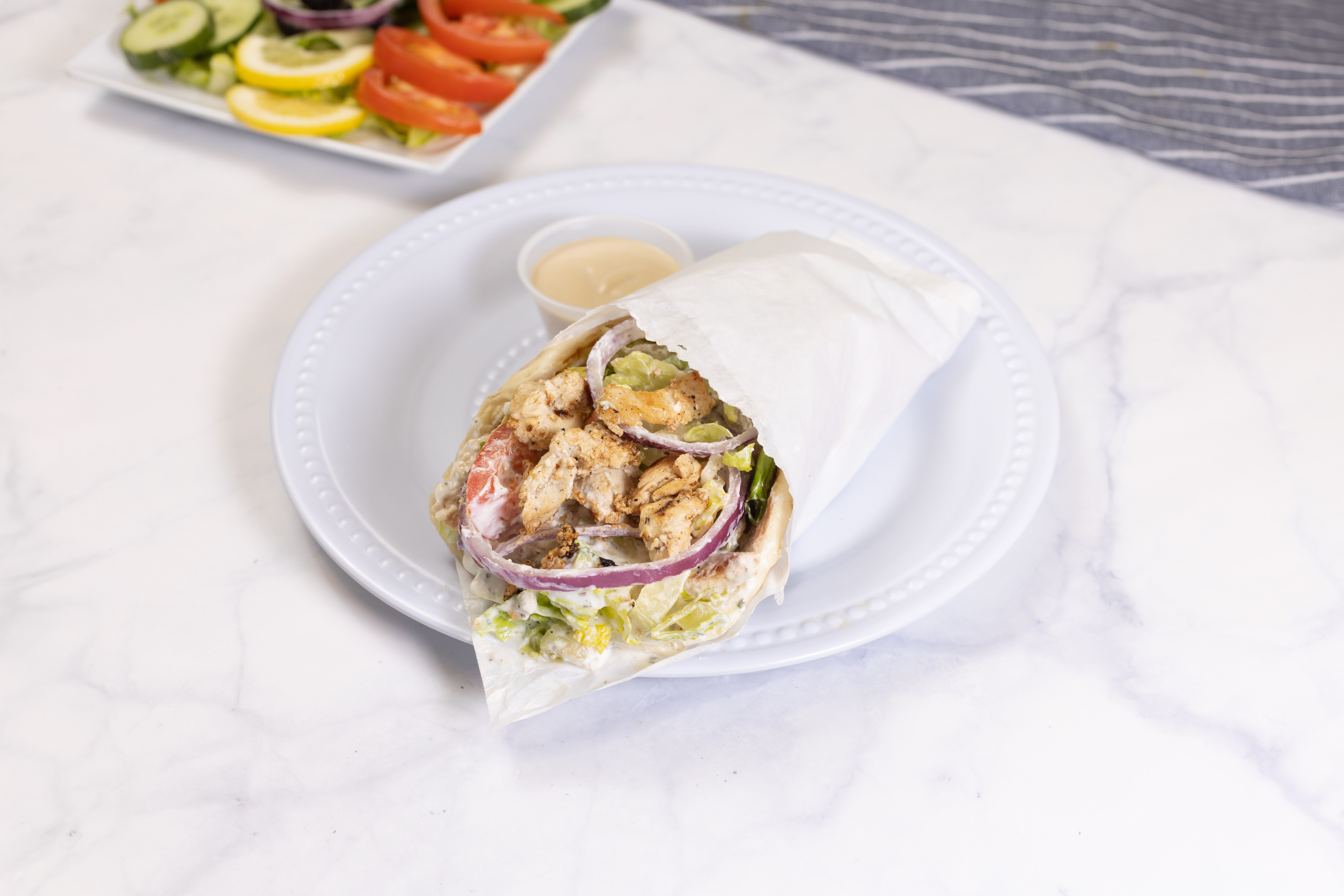 Chicken Gyro Sandwich.