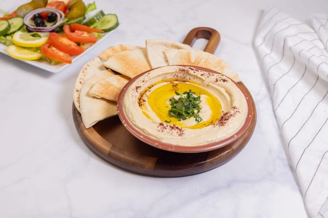 Hummus With Bread.