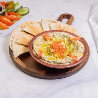 Baba Ghanough With Bread
