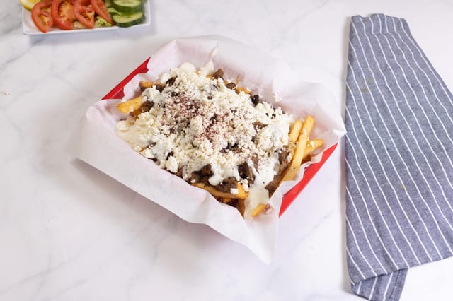 Loaded Gyro Fries.
